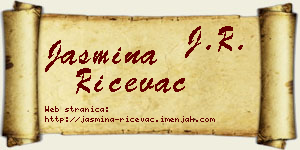Jasmina Ričevac vizit kartica